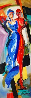 Alfred "Alex" Gockel Original Acrylic on Canvas Signed. BAT925C/7-MSSS 
Description: Vision Of 