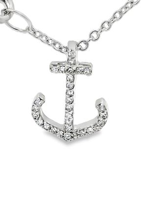 EFFY Diamond Anchor Necklace. DTI0339/88-NME 
A timeless symbol of hope and steadfastness, this 