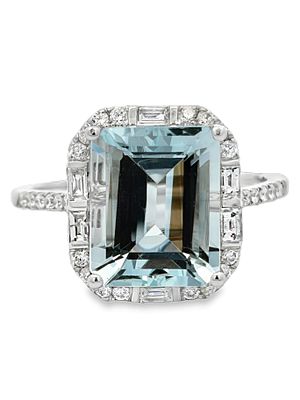 EFFY Aquamarine & Diamond Ring. DTI0339/57-KEN 
This captivating EFFY ring, crafted in brilliant 