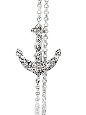 EFFY Diamond Anchor Bracelet. DTI0339/91-OTO 
Showcase a touch of nautical chic with this 