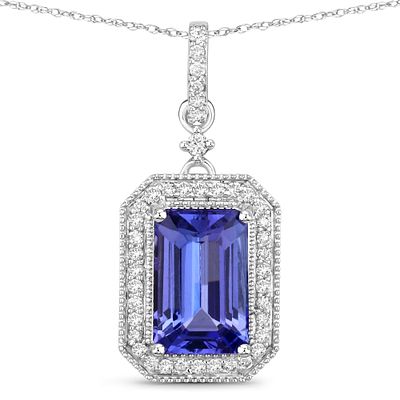 2.62 CT Tanzanite and Diamond Pendant. QJ8423/96-MSMT 
A breathtaking display of sophistication 