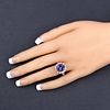5.40 CT Tanzanite and Diamond Ring. QJ8423/57-MSKN 
This exquisite tanzanite and diamond ring Image - 4