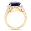 Iolite and Diamond Ring. QJ8423/52-MYNE 
This striking ring showcases a dramatic oval-cut iolite Image - 3