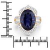 Iolite and Diamond Ring. QJ8423/52-MYNE 
This striking ring showcases a dramatic oval-cut iolite Image - 6