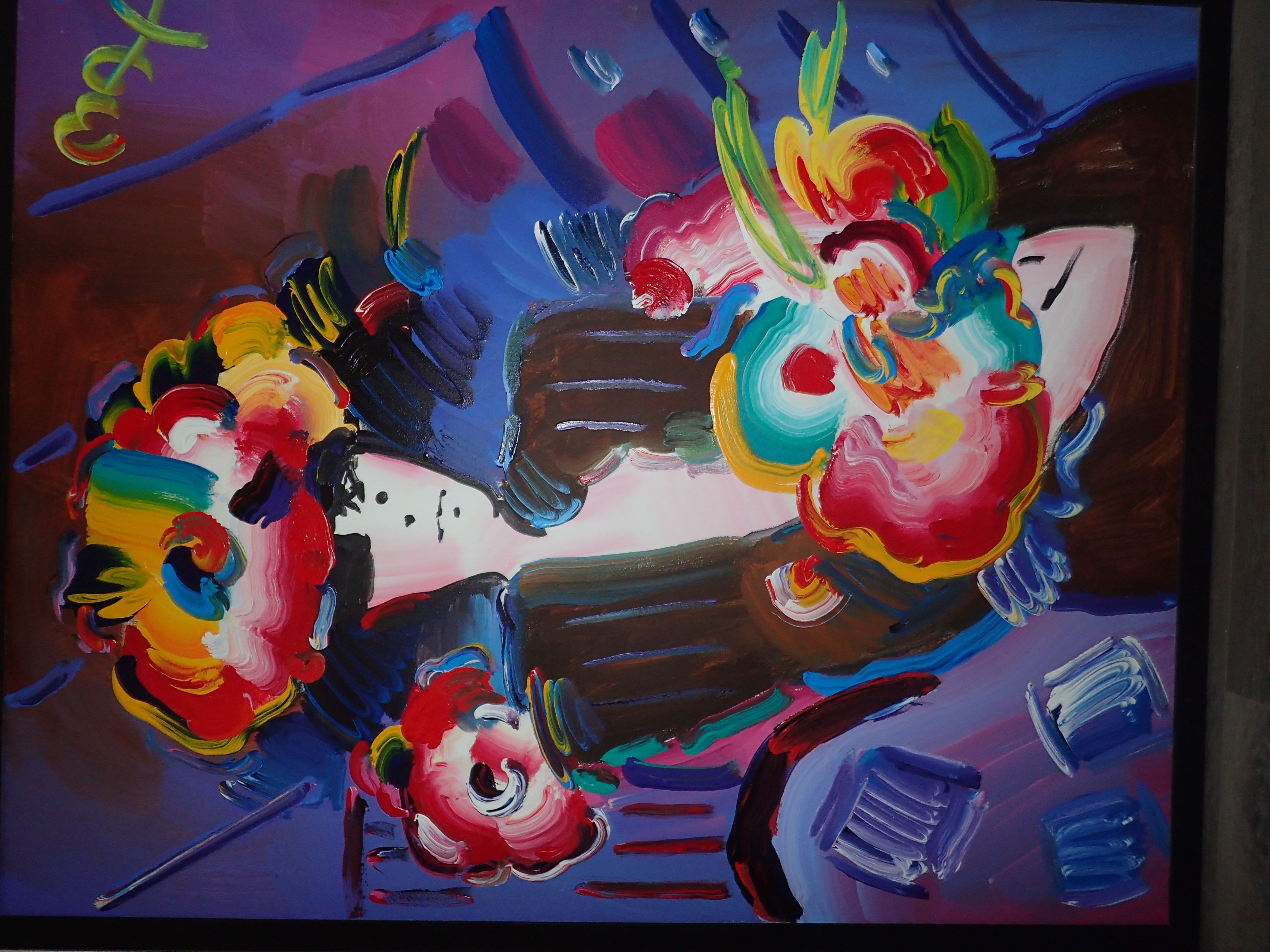 Peter Max Acrylic on canvas Signed