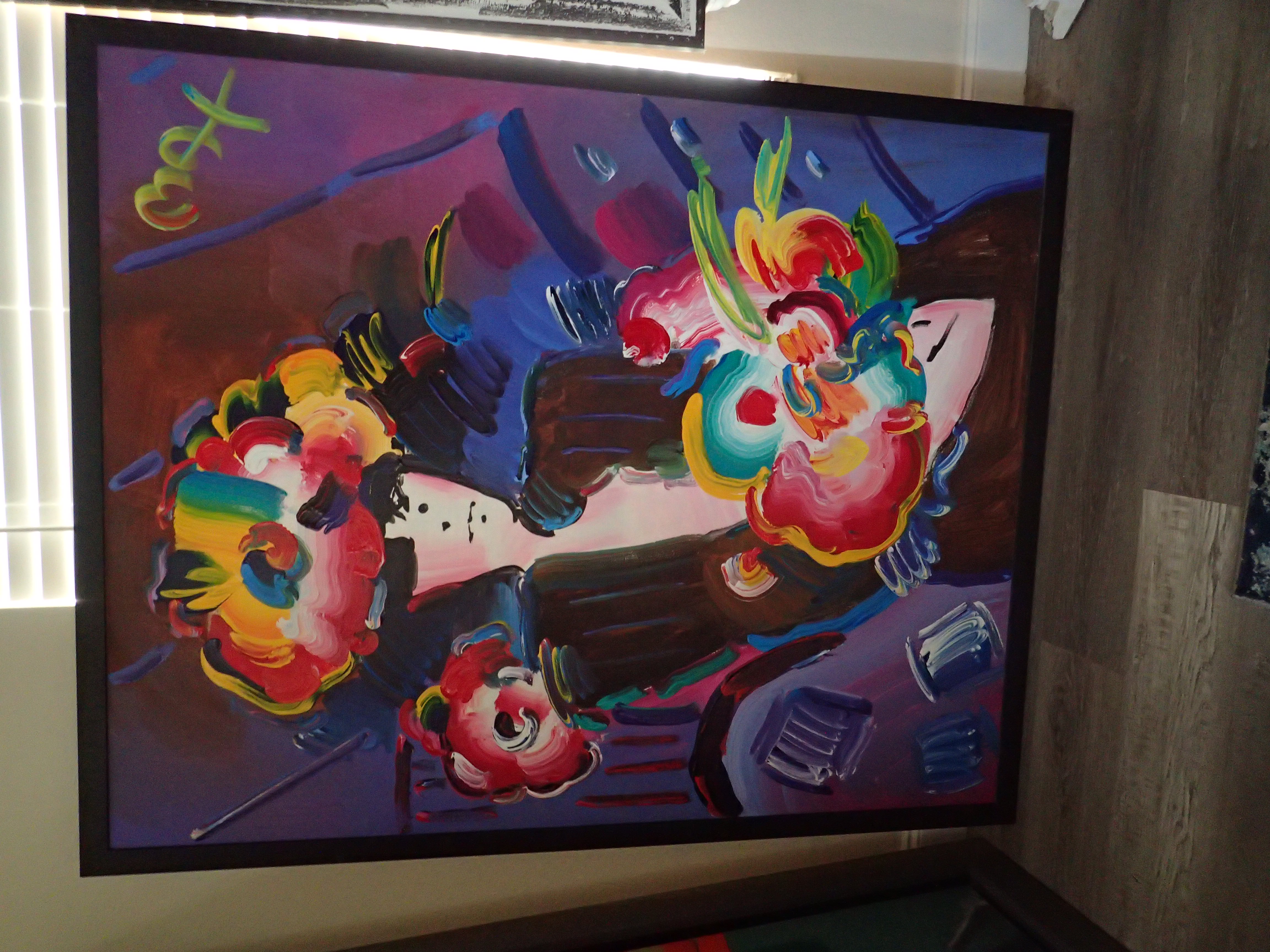 Peter Max Acrylic on canvas Signed