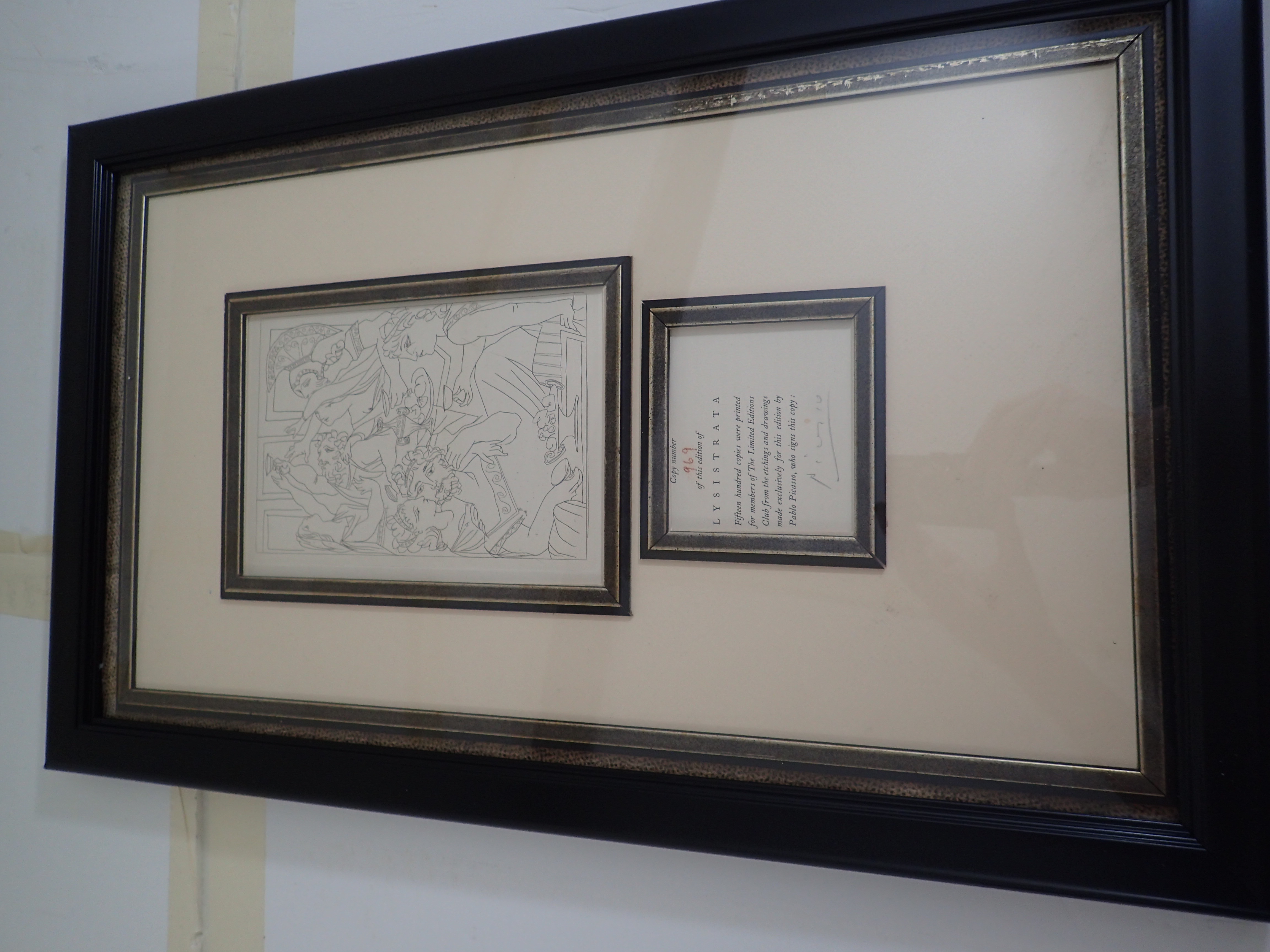 Pablo Picasso Etching on Paper Hand Signed 1934