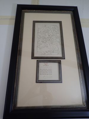 Pablo Picasso Etching on Paper Hand Signed 1934. BAT725B/1-TYSS 
Description: Le Banquet 
Artist 
