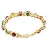 Multicolor Natural Gemstone Bracelet. S/14.6-MNSS 
A gorgeous Yellow Gold bracelet set with Image - 1