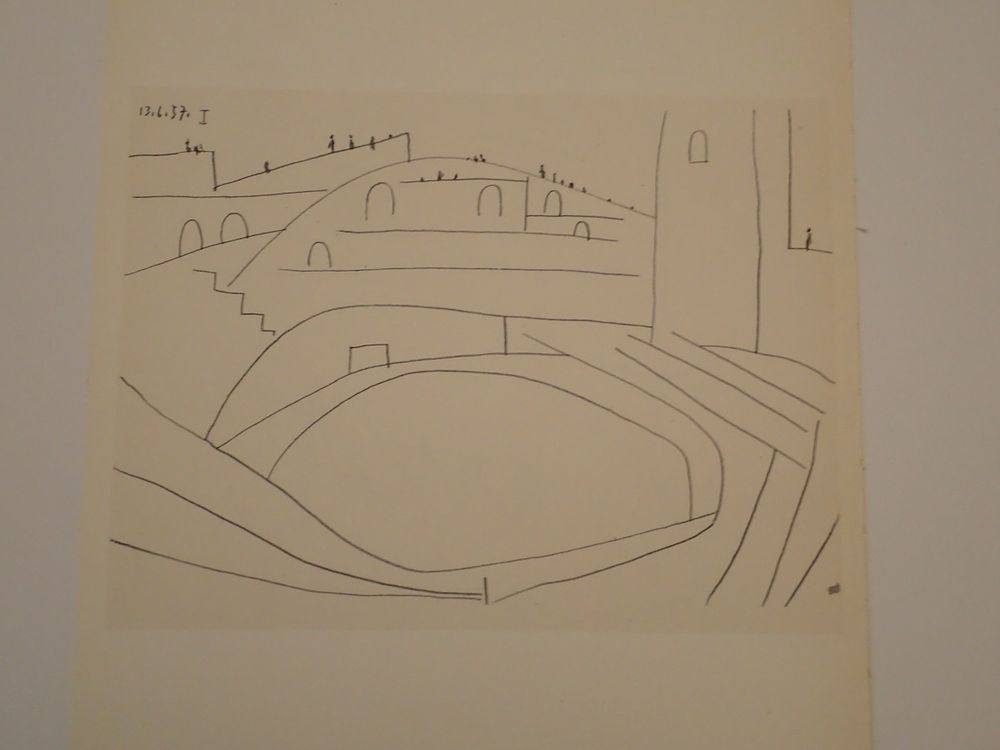 Pablo Picasso Offset Litho Wove Paper 1961. BAT0126/1-YSS 
Description: Toros y Toreros (Bulls 