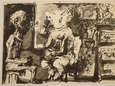 Pablo Picasso Offset Litho Wove Paper 1961. BAT0126/2-YSS 
Description: Toros y Toreros (Bulls 