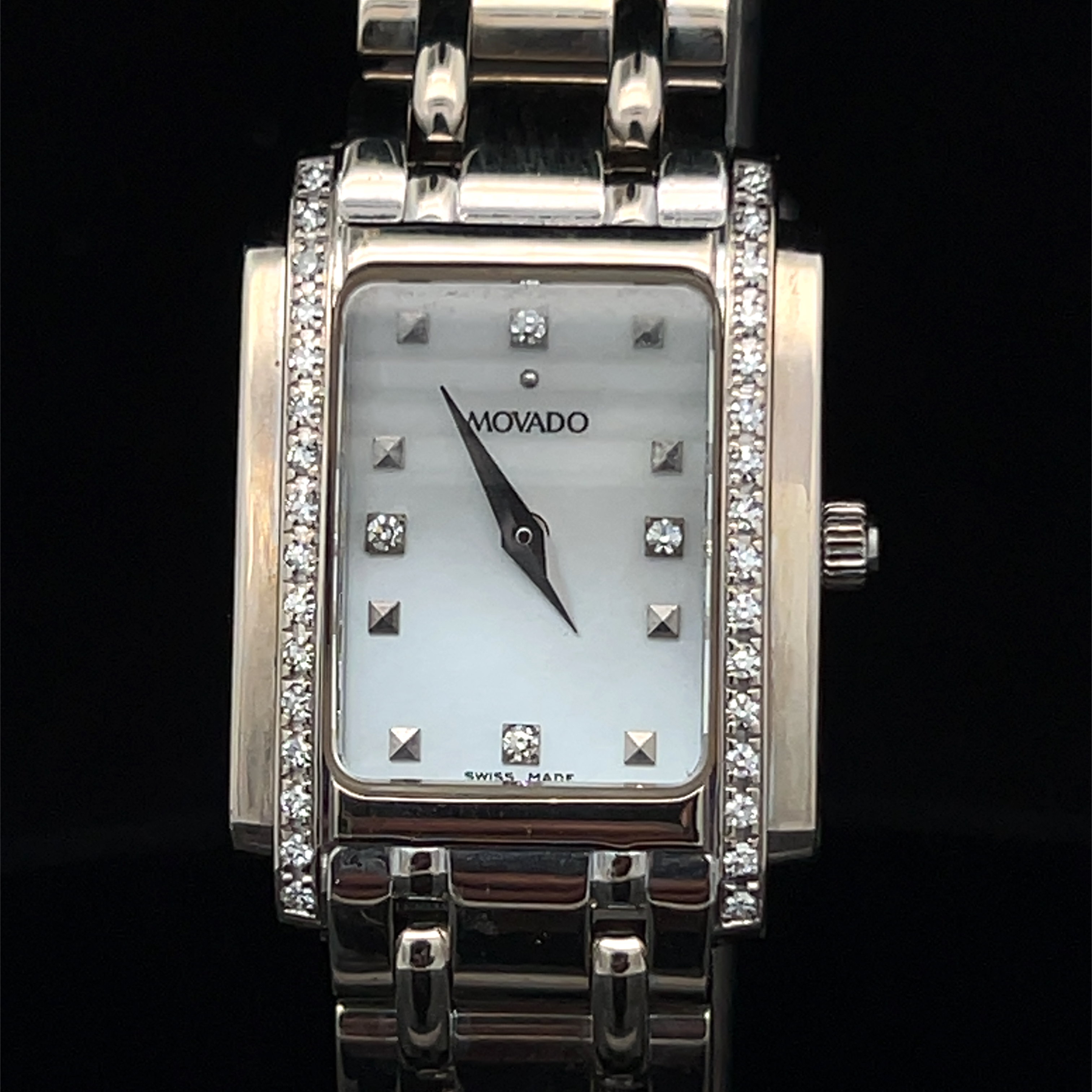 14K Gold Diamond Ladies Movado Watch