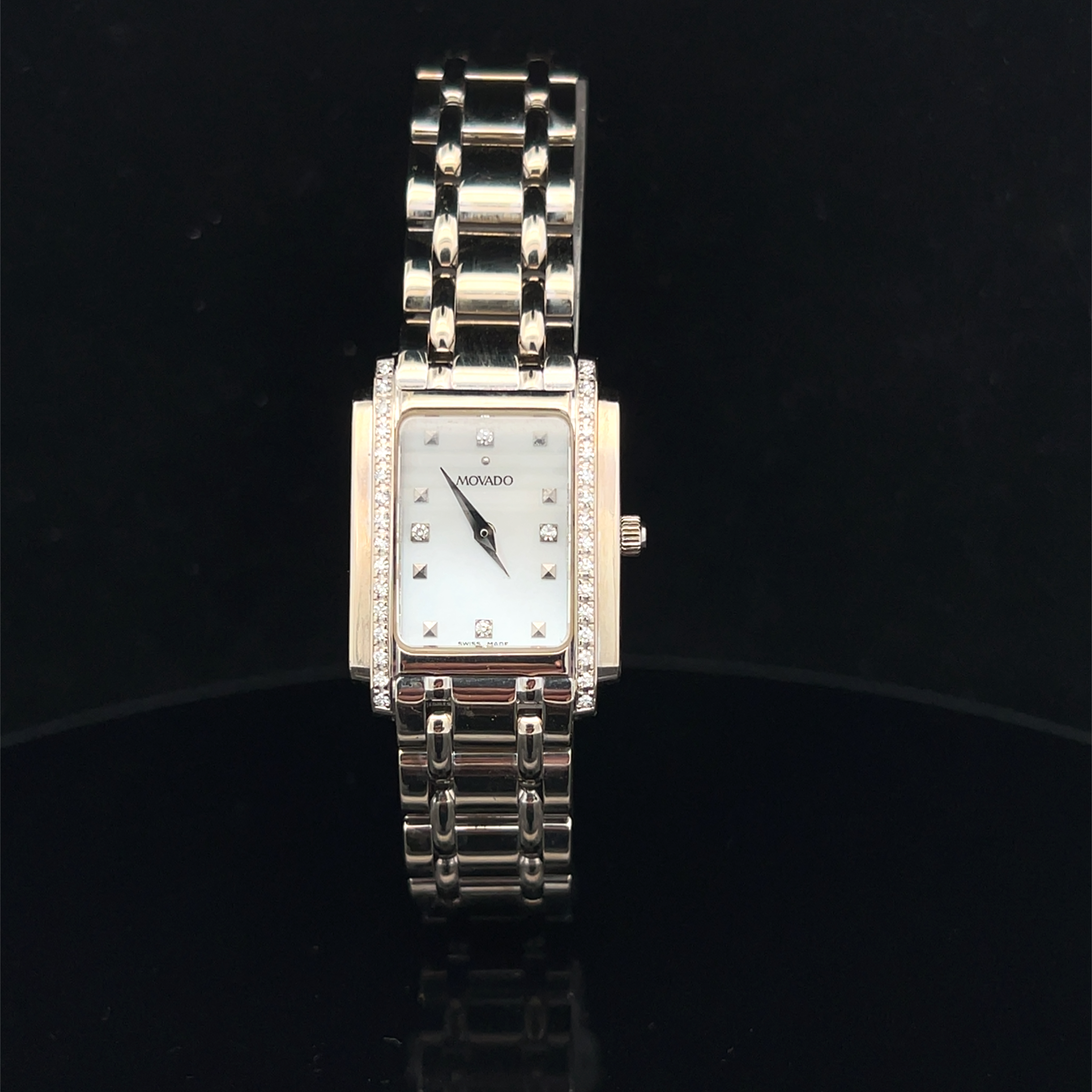 14K Gold Diamond Ladies Movado Watch