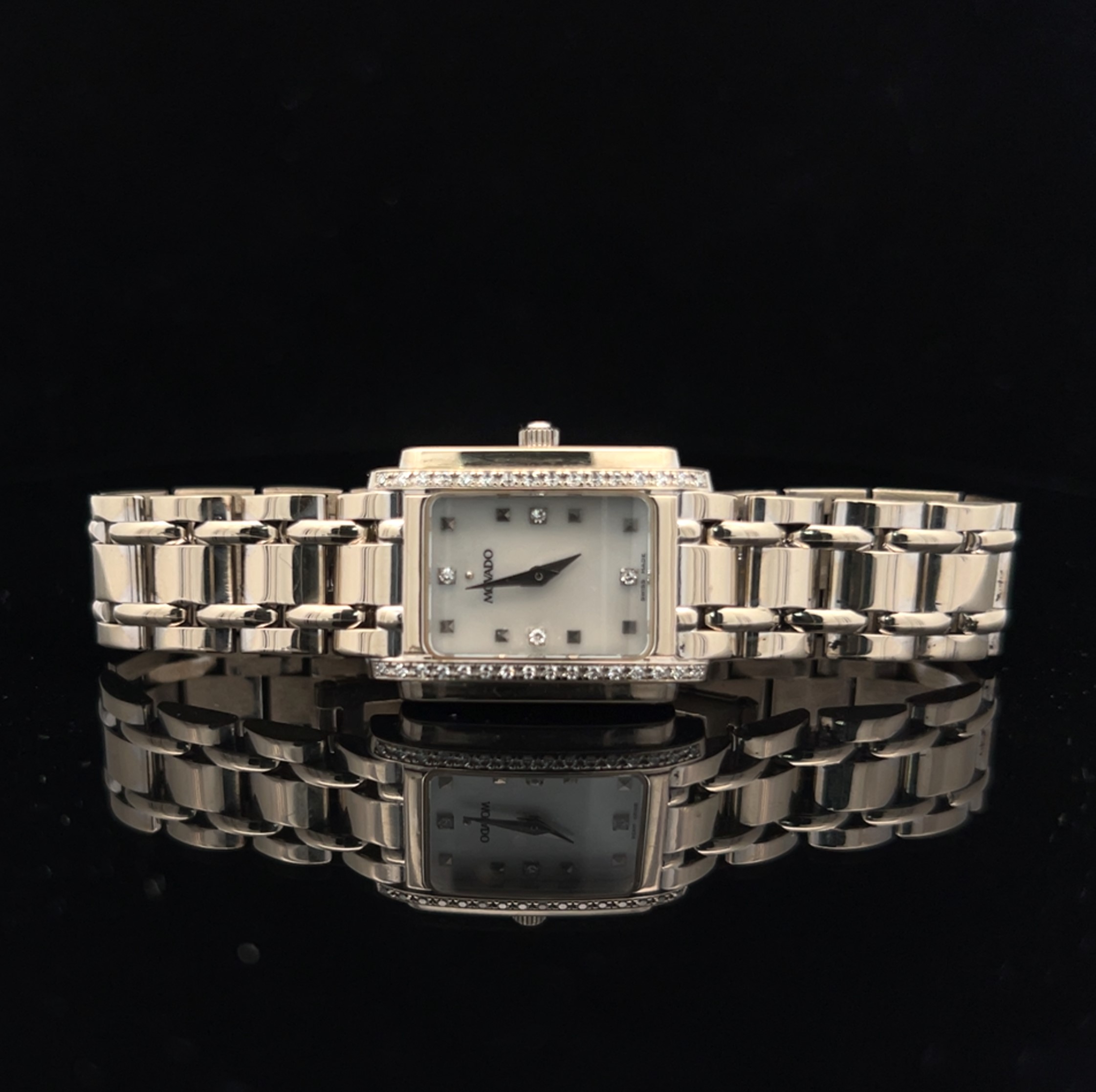 14K Gold Diamond Ladies Movado Watch