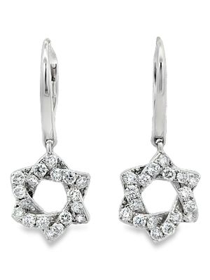 Diamond Star Earrings. CJI4693/19-MTNY 
Exquisitely crafted in 14K Gold, these earrings feature 