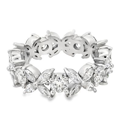 Platinum Lab Diamond Eternity Band. LSD0049/2-LLL 
The band is completely encircled by a 