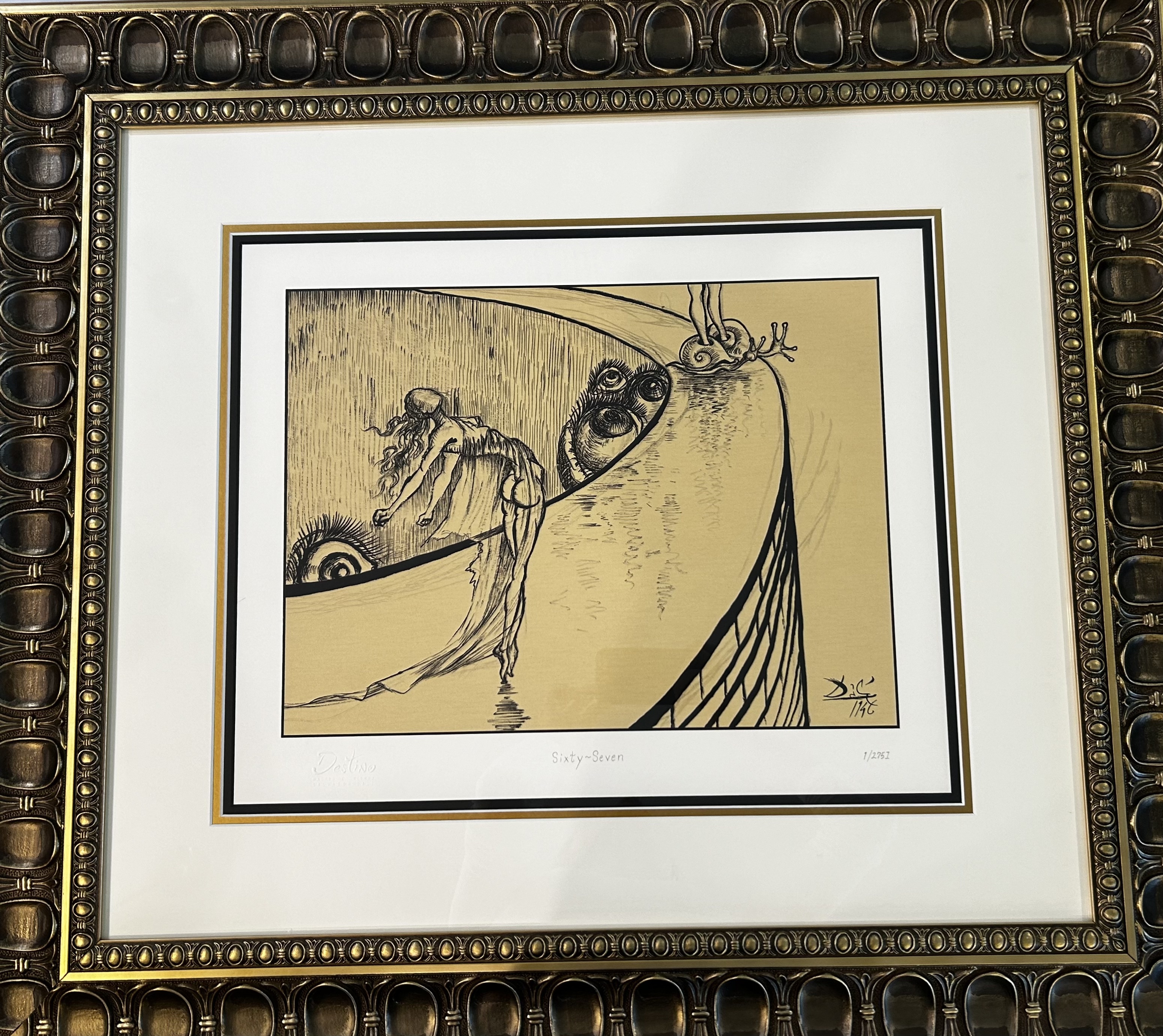Salvador Dali Serigraph on Wove Paper Signed