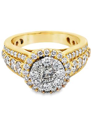 2.00 CTW Diamond Engagement Ring. GS6259/3-MASS 
This 14k gold ring features a 2-carat total 