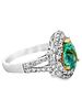 18K GIA Tourmaline & Diamond Ring. E7614/12-OOYA 
Centering on a GIA-certified tourmaline, this Image - 2