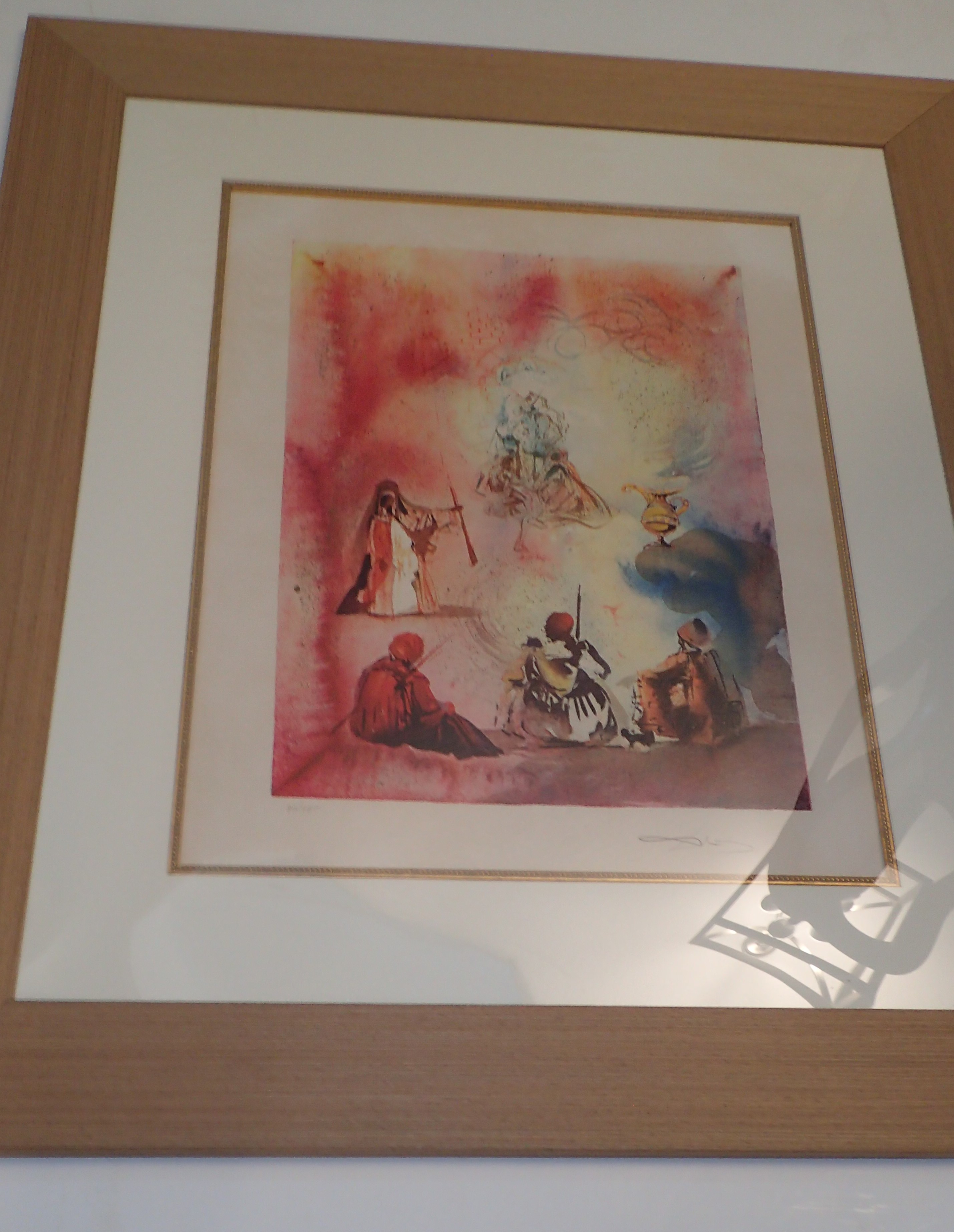 Salvador Dali Mixed Media Hand Signed