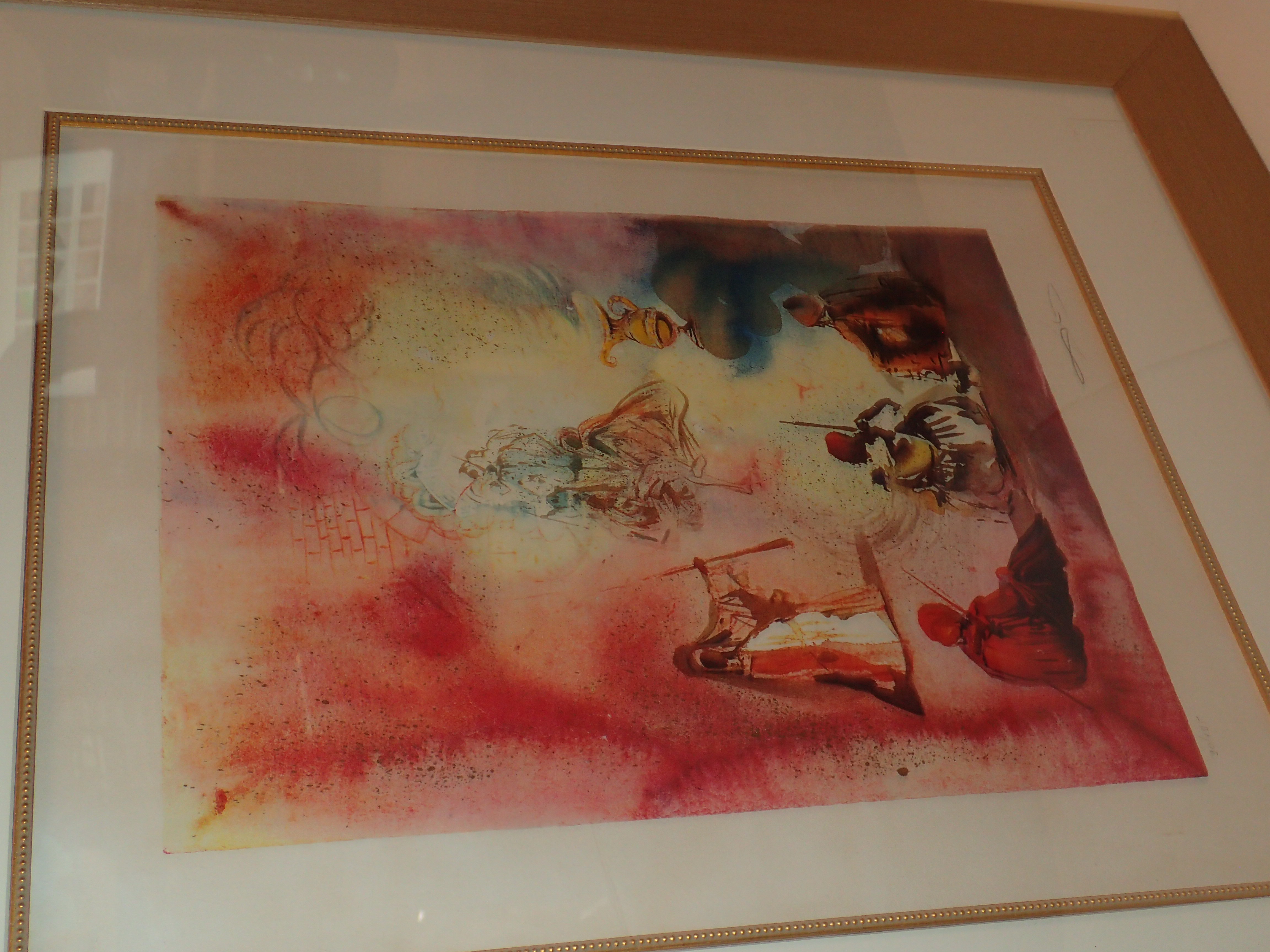 Salvador Dali Mixed Media Hand Signed