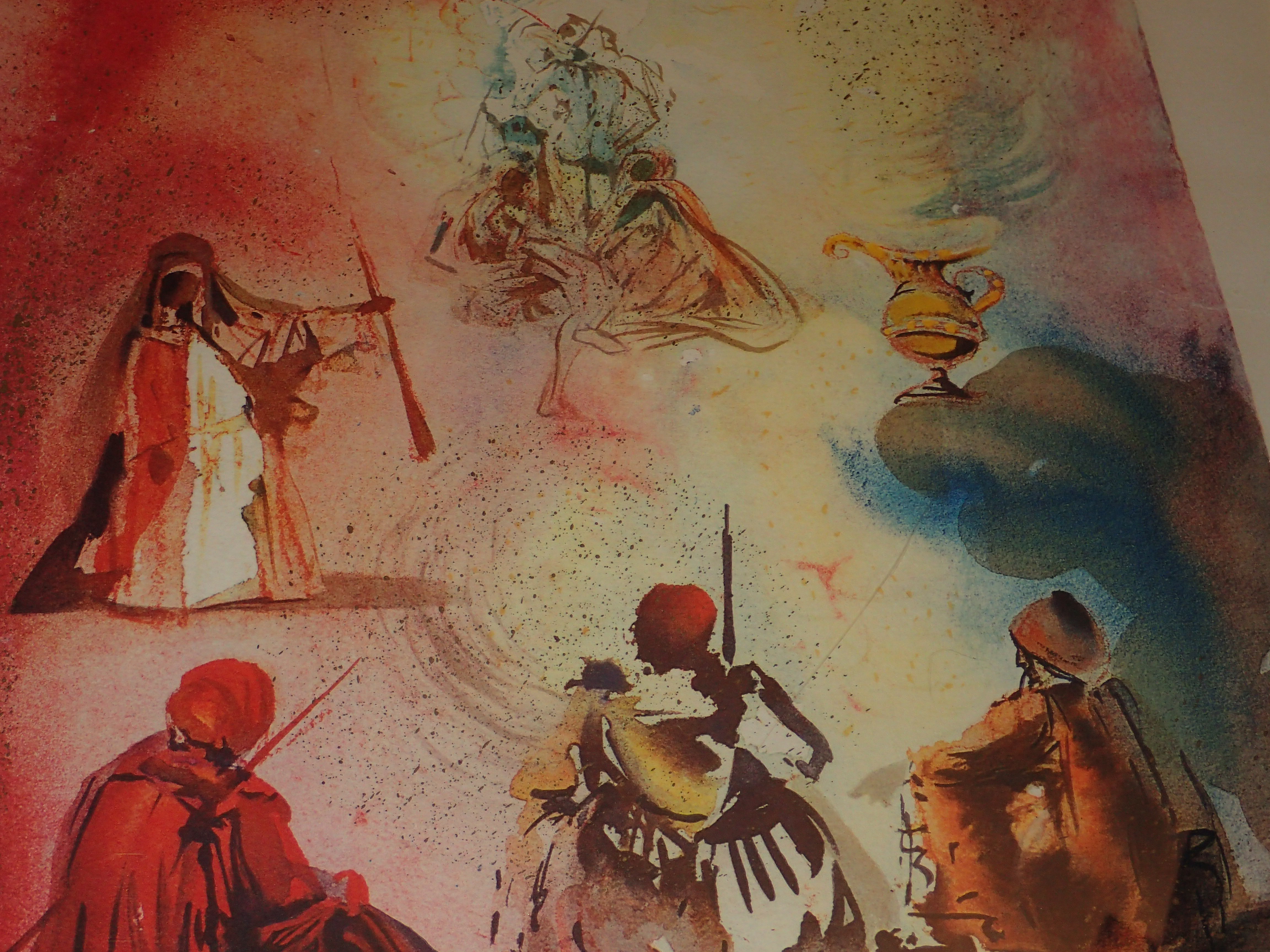 Salvador Dali Mixed Media Hand Signed