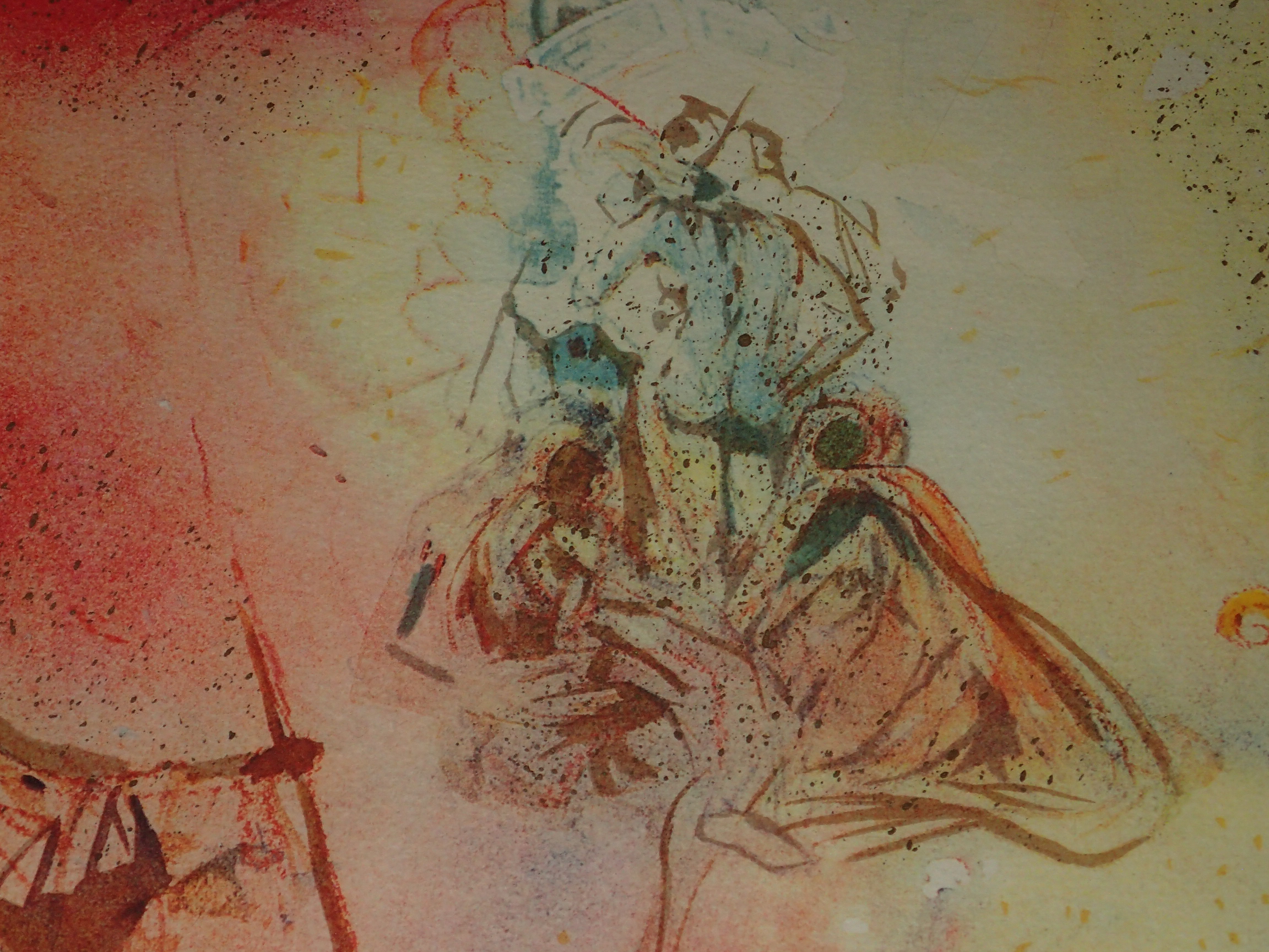 Salvador Dali Mixed Media Hand Signed