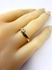 14K Heart Shaped Diamond Ring. Bid on this sweet and delicate 14K yellow gold ring, featuring a Image - 4
