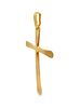 1 3/4" Cross Pendant 14K Gold. AI DESCRIPTION: 
METAL: 14K Yellow Gold 
WEIGHT: 2.3 Grams 
SIZE: Image - 1