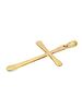 1 3/4" Cross Pendant 14K Gold. AI DESCRIPTION: 
METAL: 14K Yellow Gold 
WEIGHT: 2.3 Grams 
SIZE: Image - 2