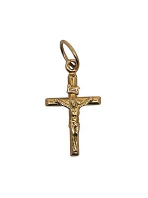 14K Crucifix Pendant . This classic religious piece is a 14K yellow gold Crucifix pendant. The 