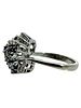 14K Sapphire & Diamond Domed Cluster Ring. This striking 14K white gold ring is a magnificent Image - 1