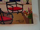 Fanch Ledan Serigraph on canvas Signed
. BAT525/24-MSS 
Description: Balcony over Bahia 
Artist Image - 5