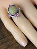 Platinum Opal, Sapphire & Diamond Ring. E7614/13-KNE 
Harnessing the ethereal glow of a premium Image - 3