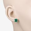 IGI 4.36 CT Zambian Emerald and Diamond Earrings. QJ8423/112-OKSS 
These minimalist yet Image - 2