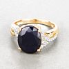 Blue Sapphire and Diamond Ring. QJ8423/19-MLTL 
This breathtaking ring captures the essence of Image - 1