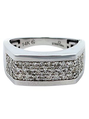 Gents 1.00 CTW Diamond Ring. GS6259/11-MMSS 
Bold and commanding, this 14k gold men’s ring 