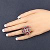 7.21 CT Multi Gemstone & Diamond 925 Ring. QJ8422/2-OKY 
This extraordinary .925 sterling silver Image - 3
