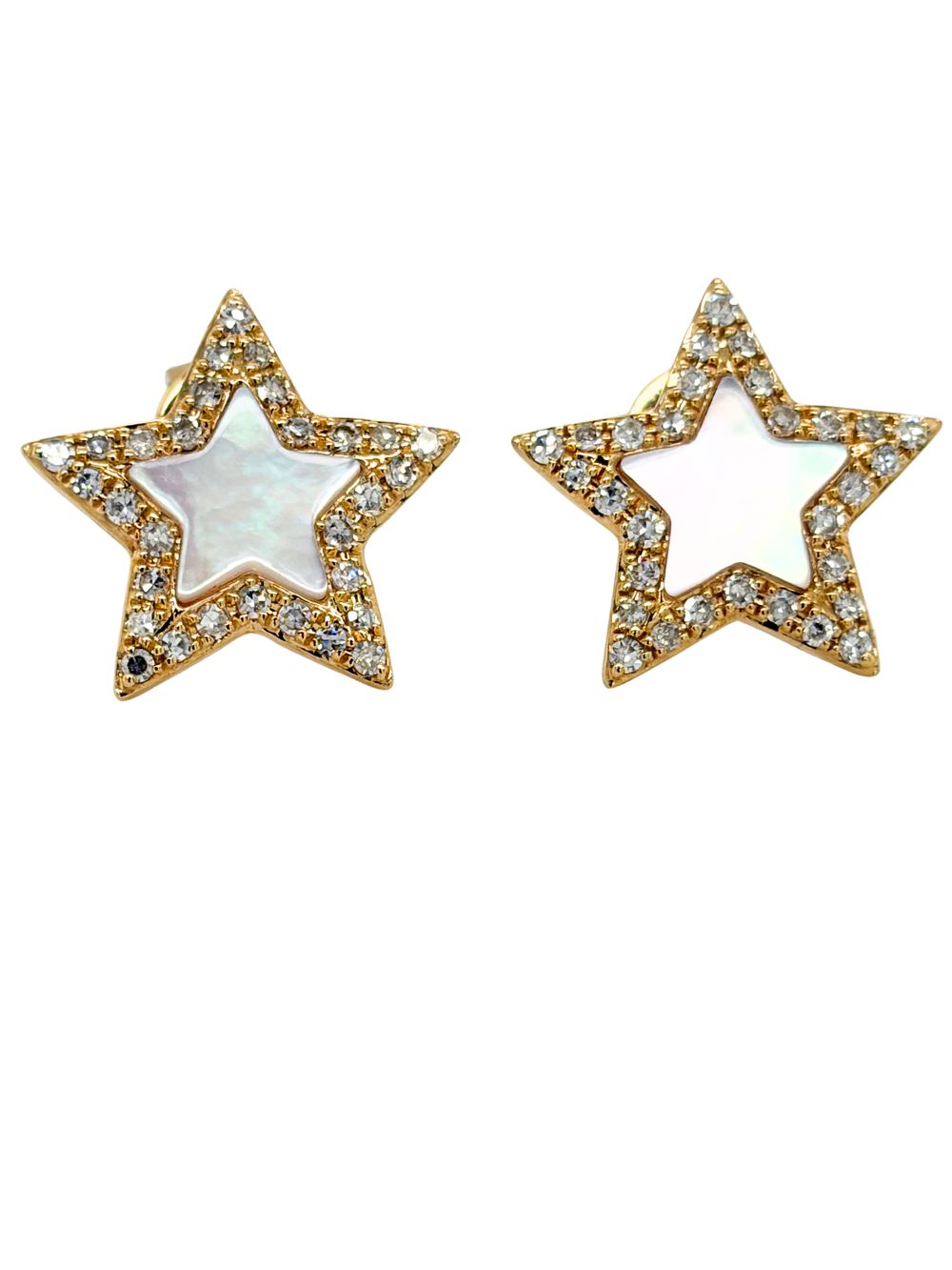 EFFY Mother of Pearl & Diamond Star Earrings. DTI0014/1-NKK 
A captivating blend of organic 