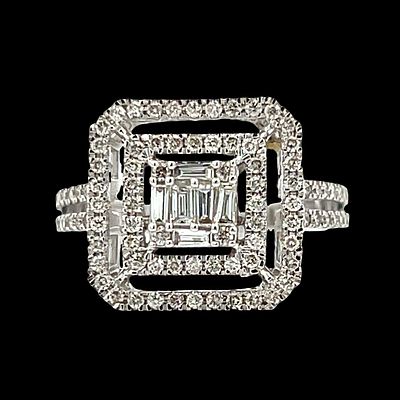 Diamond Engagement Style Ring. MCE04B/11-ASS 
Capture a promise of forever with this exquisite 