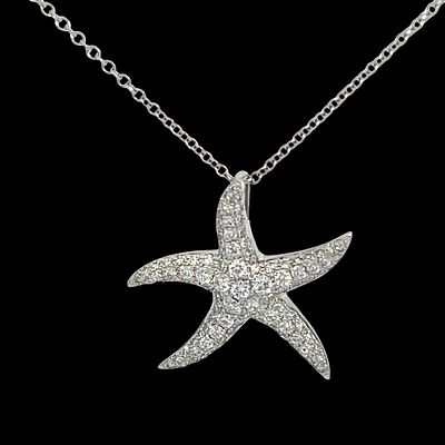 EFFY Diamond Starfish Pendant on Chain. DTI0014/26-TEK 
Capture the elegance of the sea with 