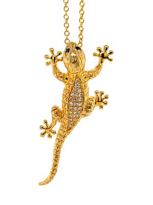 EFFY Diamond Gecko Pendant on Chain. DTI0014/4B-MEK 
A charming and meticulously detailed piece 