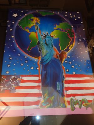 Peter Max Mixed Media Signed 2001. BAT925B/6-YSSS 
Description: Peace On Earth 
Artist Name: 