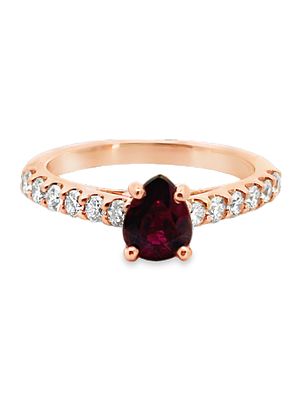 14K Ruby & Diamond Ring. ISL2293/53-MTYS 
14K Ruby &amp; Diamond Ring 
MAIN STONE: Natural Ruby 