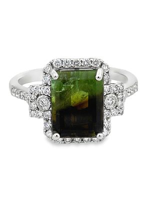 Platinum GIA Certified Paraiba Tourmaline & Diamond Ring. E7605/20-OAAA 
This exceptional 