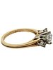 18K Diamond Ring. This exquisite 18K yellow gold ring is an elegant display of brilliant Image - 3