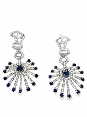 EFFY Sapphire & Diamond Starburst Earrings. DTI0014/8-OMAK 
Radiant and celestial, these EFFY 