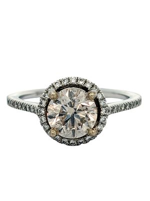 14K Diamond Halo Engagement Ring. ISL2293/75-MAYS 
A sophisticated and romantic choice, this 