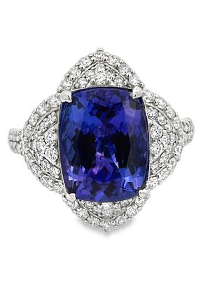 Platinum GIA Certified "D" Block Tanzanite & Diamond Ring. E7614/16-OKNM 
A pinnacle of rarity 