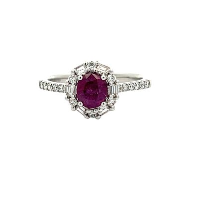 GIA Certified Kashmir Sapphire & Diamond Ring. E7750/30-MNLA 
This is a rare GIA-certified "no 